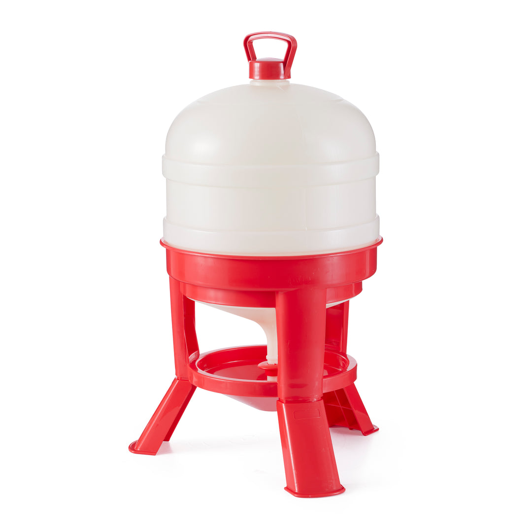 Little Giant 8 Gallon Tank Heavy Duty Poultry Chicken Gravity Waterer (4 Pack)