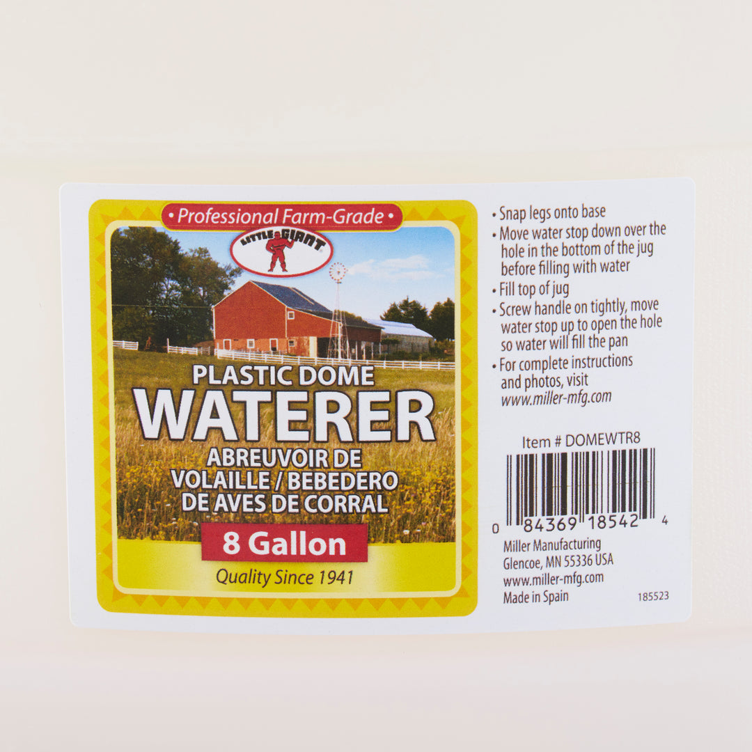 Little Giant 8 Gallon Tank Heavy Duty Poultry Chicken Gravity Waterer (3 Pack)