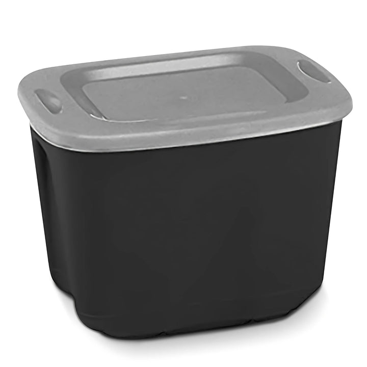 Homz 10 Gallon Durable Molded Plastic Storage Bin with Secure Lid (Open Box)