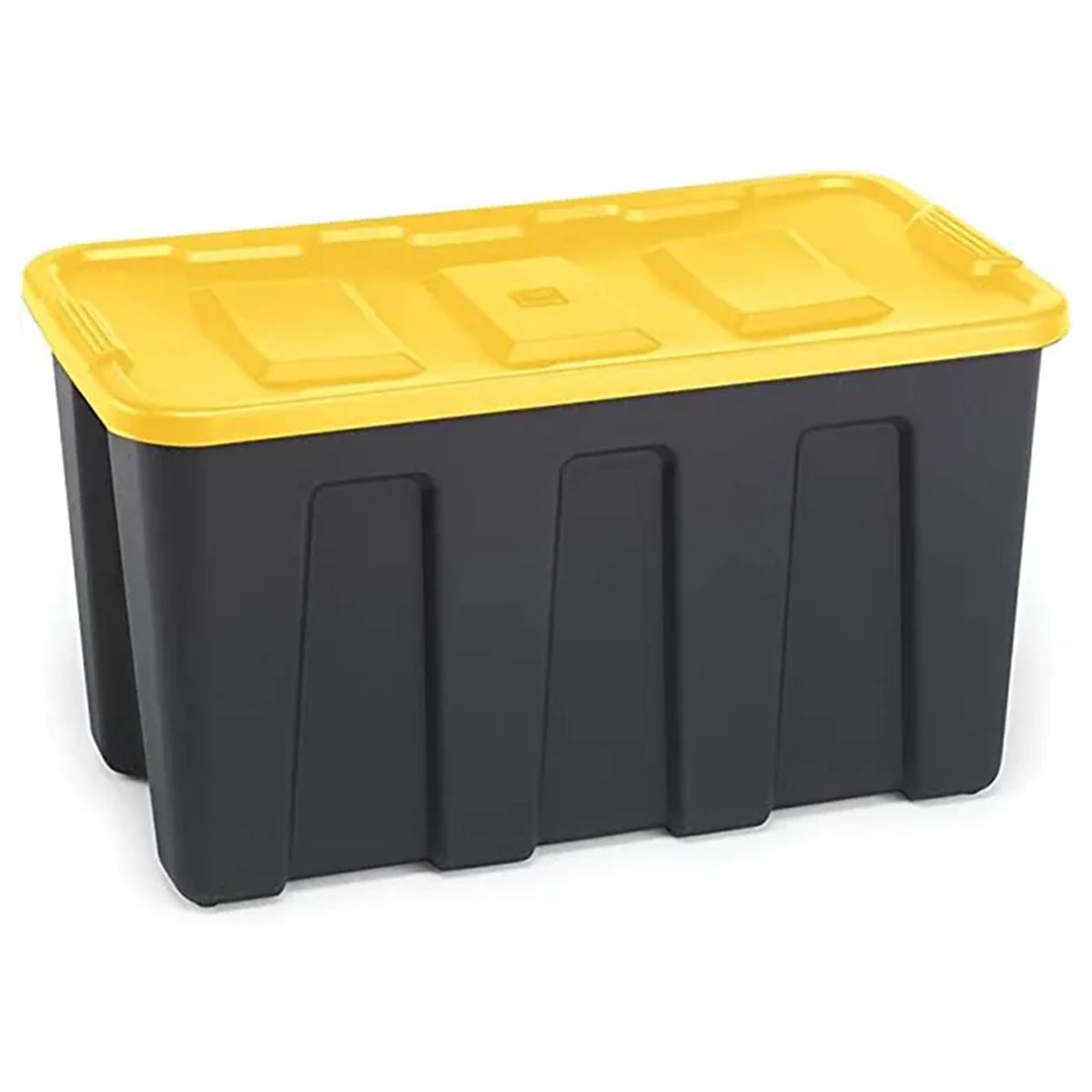HOMZ Durabilt Heavy Duty 34 Gallon Plastic Organizer Storage Bin Tote with Lid