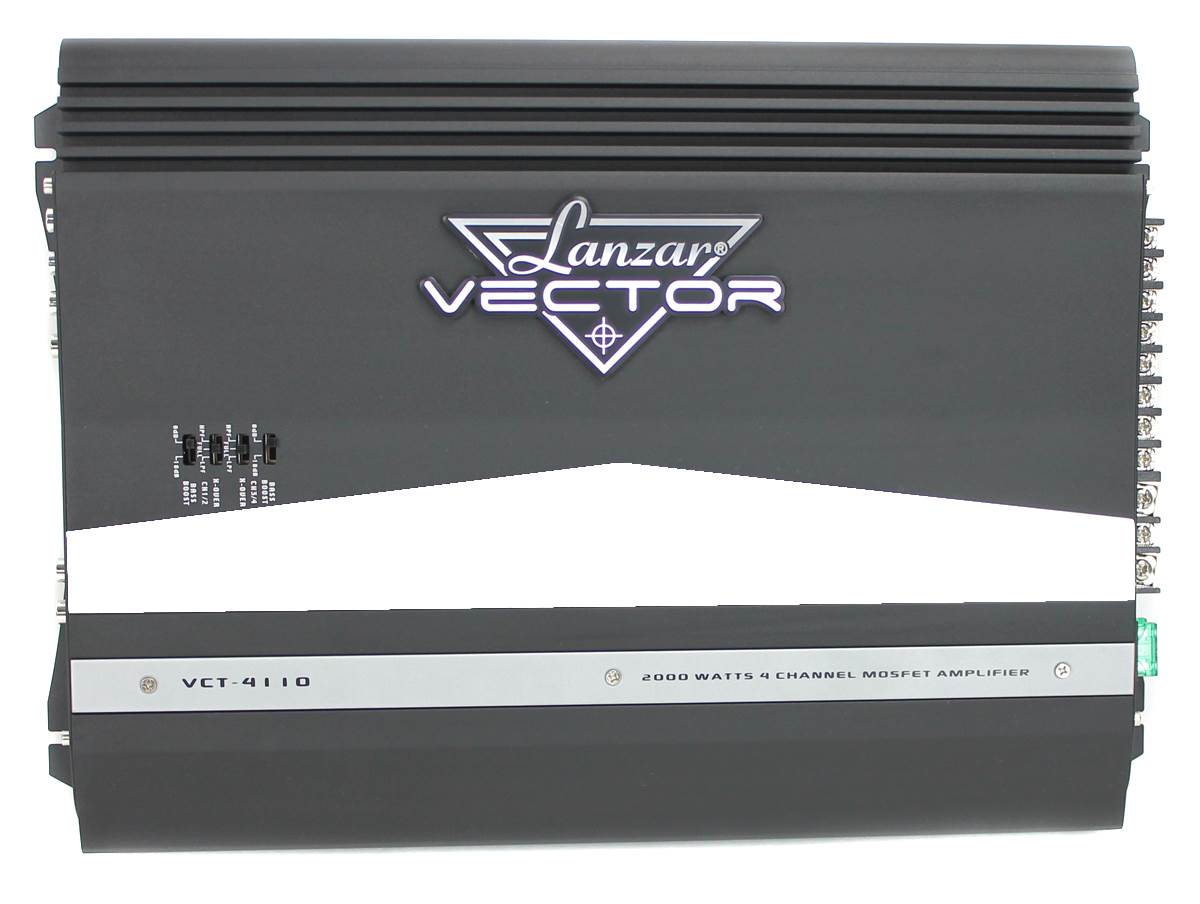 LANZAR VCT4110 2000W 4-Channel MOSFET Car Audio Amplifier Amp (Used)