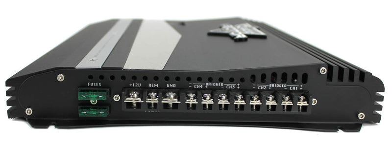 LANZAR 2000W 4-Channel High Power MOSFET Car Audio Amplifier Amp (Open Box)