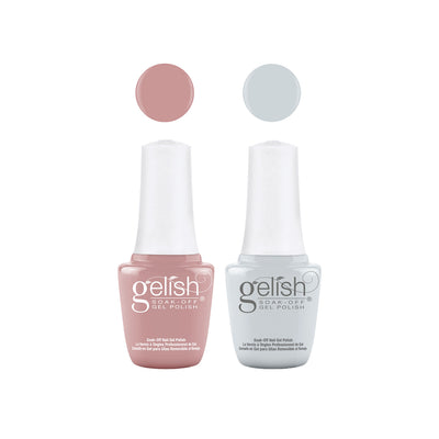 Gelish Mini & Morgan Taylor Out in the Open Gel Polish and Lacquer Set, 4 Pack