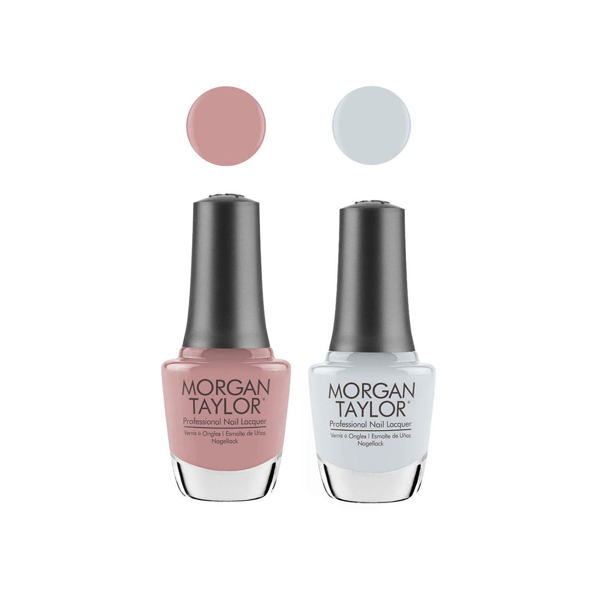 Gelish Mini & Morgan Taylor Out in the Open Gel Polish and Lacquer Set, 4 Pack