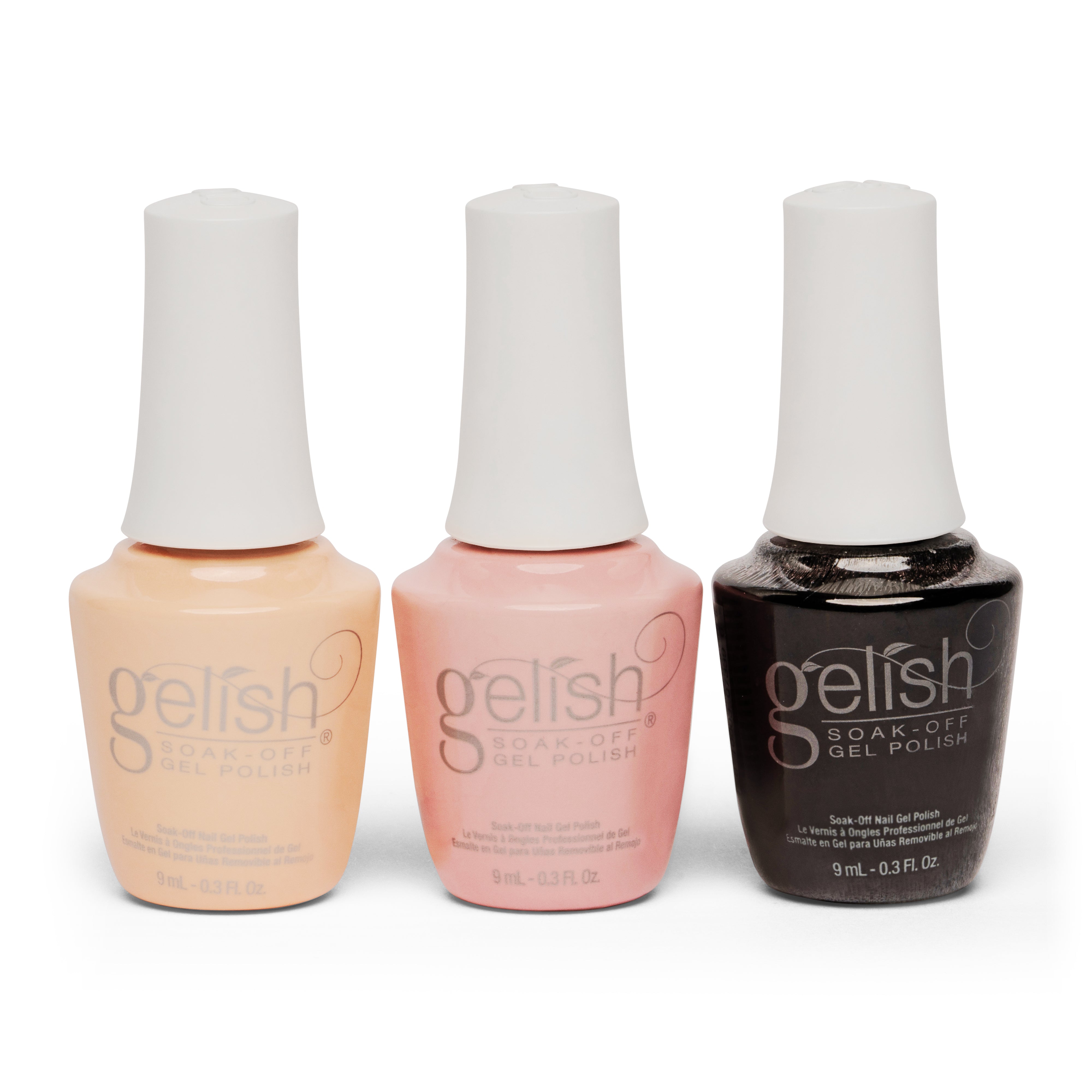 Gelish Matte & Gloss Duo Top It Off Nail Polish w/ Classic Collection & Trio Kit