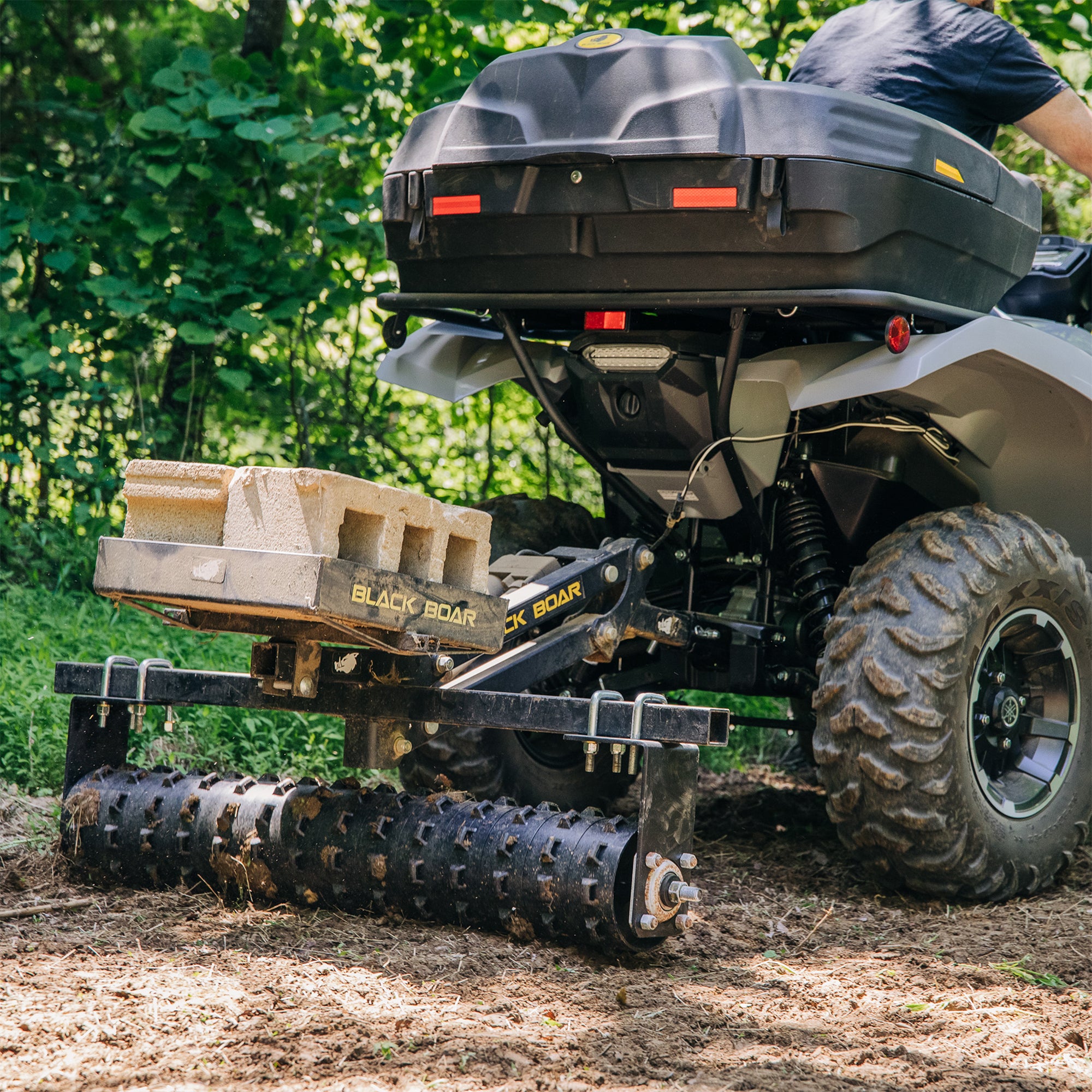 Black Boar ATV UTV Steel Agricultural Cultipacker Implement Attachment(Open Box)