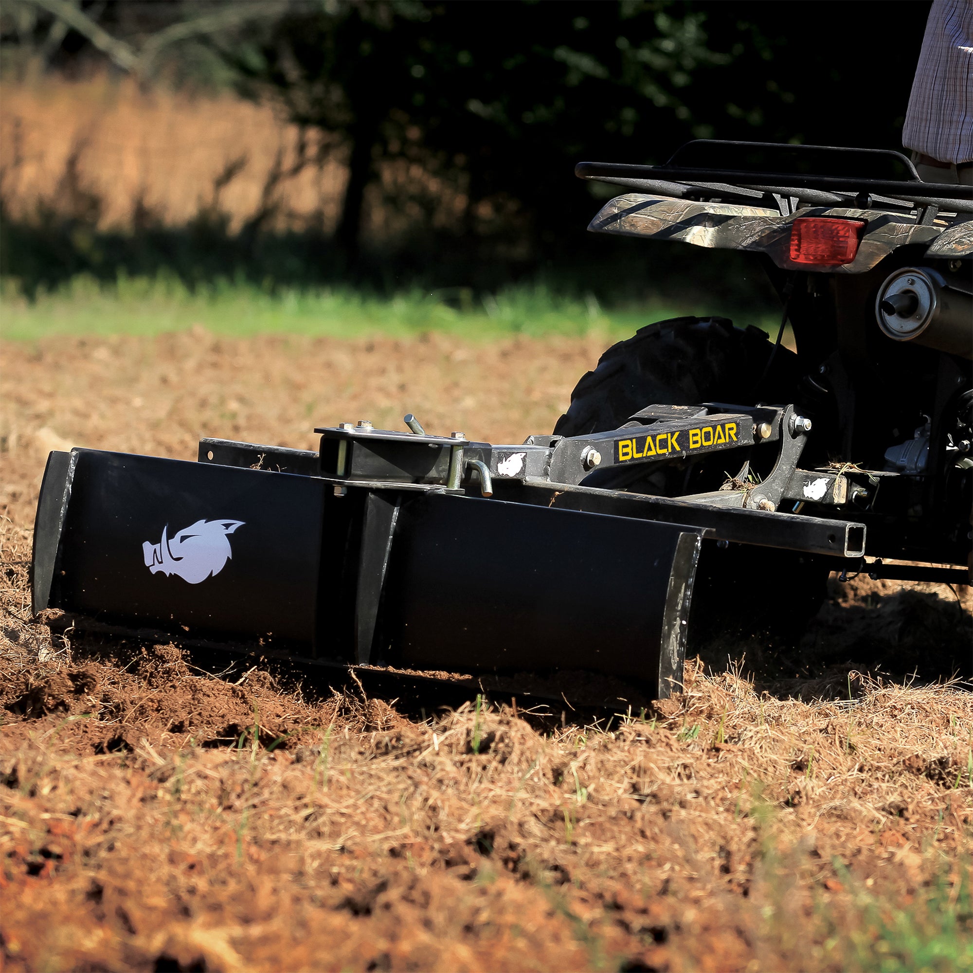 Black Boar ATV UTV Steel Agricultural Scrape Blade Implement Attachment (Used) - VMInnovations