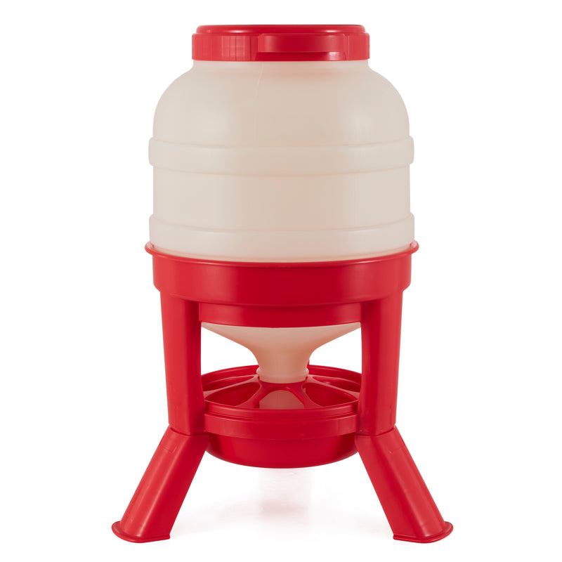 Little Giant 45 Pound Feed Heavy Duty Poultry Chicken Gravity Feeder (Open Box)