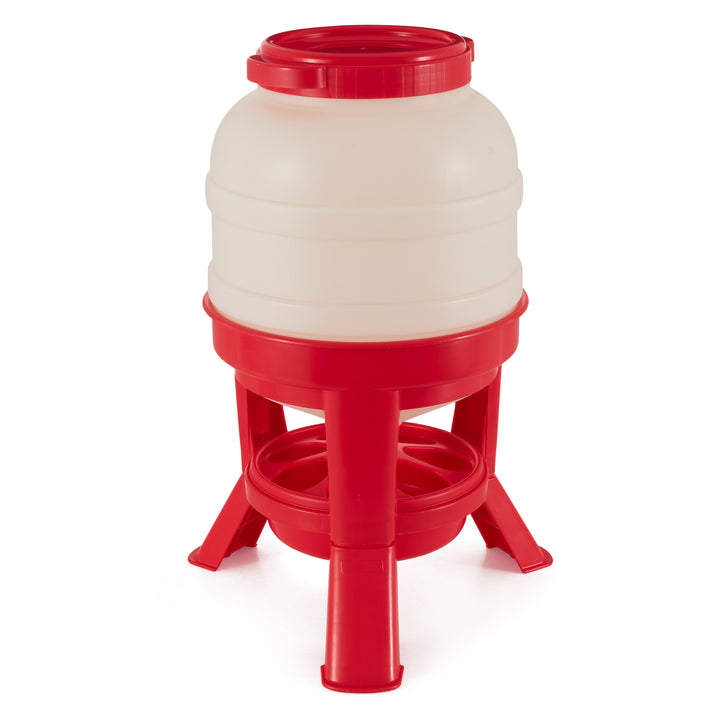 Little Giant DOMEFDR45 45lb Feed Heavy Duty Poultry Chicken Gravity Feeder(Used)