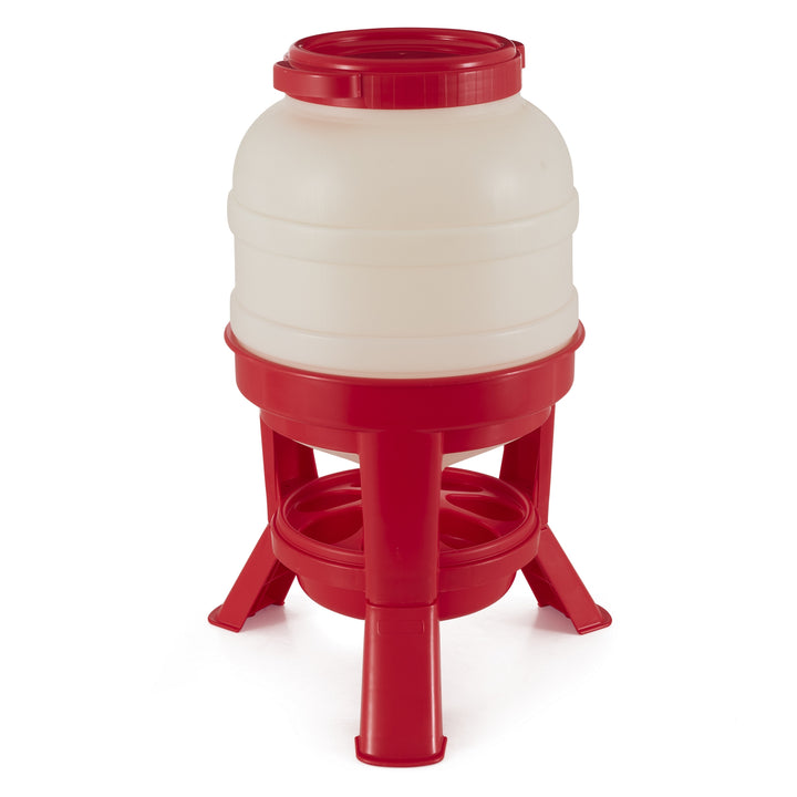 Little Giant 45 Pound Feed Heavy Duty Poultry Chicken Gravity Feeder (Open Box) - VMInnovations