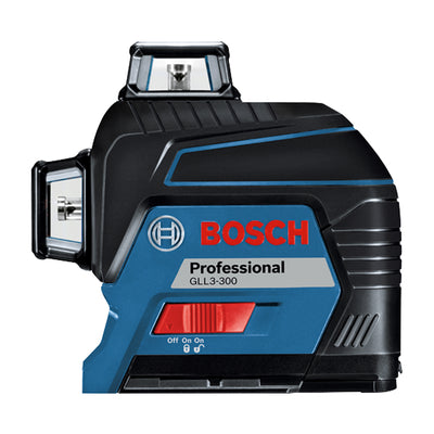 Bosch GLL3-300 360 Degree  3 Plane Leveling and Alignment Line Laser, Red Beam - VMInnovations