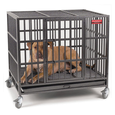 ProSelect Empire Steel Cage Crate for Large Dogs with Tray and Wheels(For Parts)