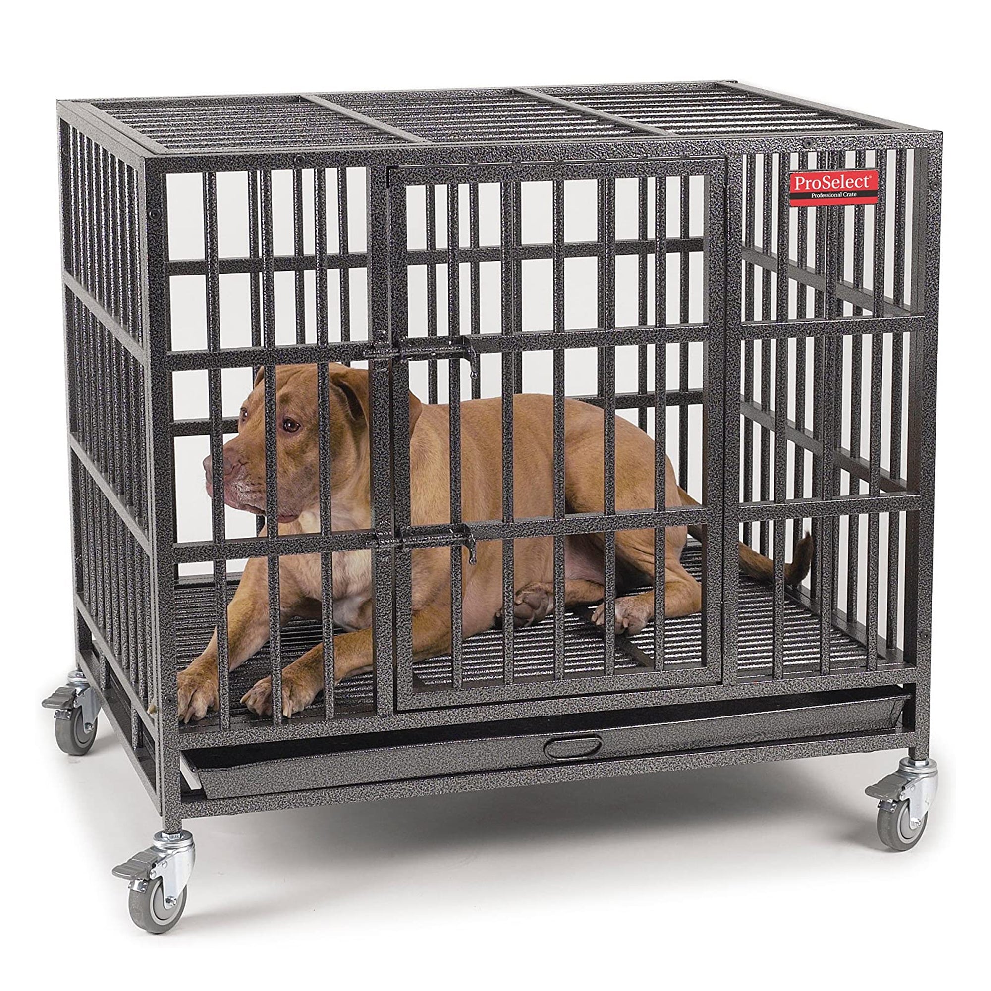 ProSelect Empire Steel Cage Crate for Large Dogs with Tray and Wheels(For Parts)