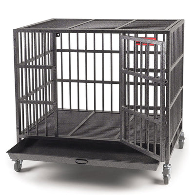 ProSelect Empire Steel Cage Crate for Large Dogs with Tray and Wheels(For Parts)