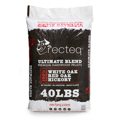 Rec Tec Grills Ultimate Premium Hardwood Grilling Cooking Pellet Blend, 40Lb Bag