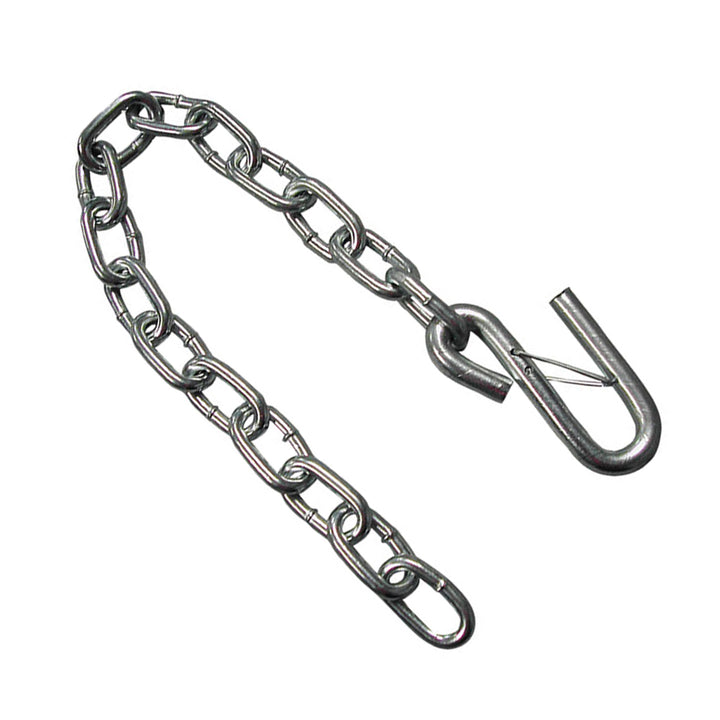 Fulton 24 Inch Trailer Hitch, Durable Steel Safety Chain with S-Hook and Latch - VMInnovations