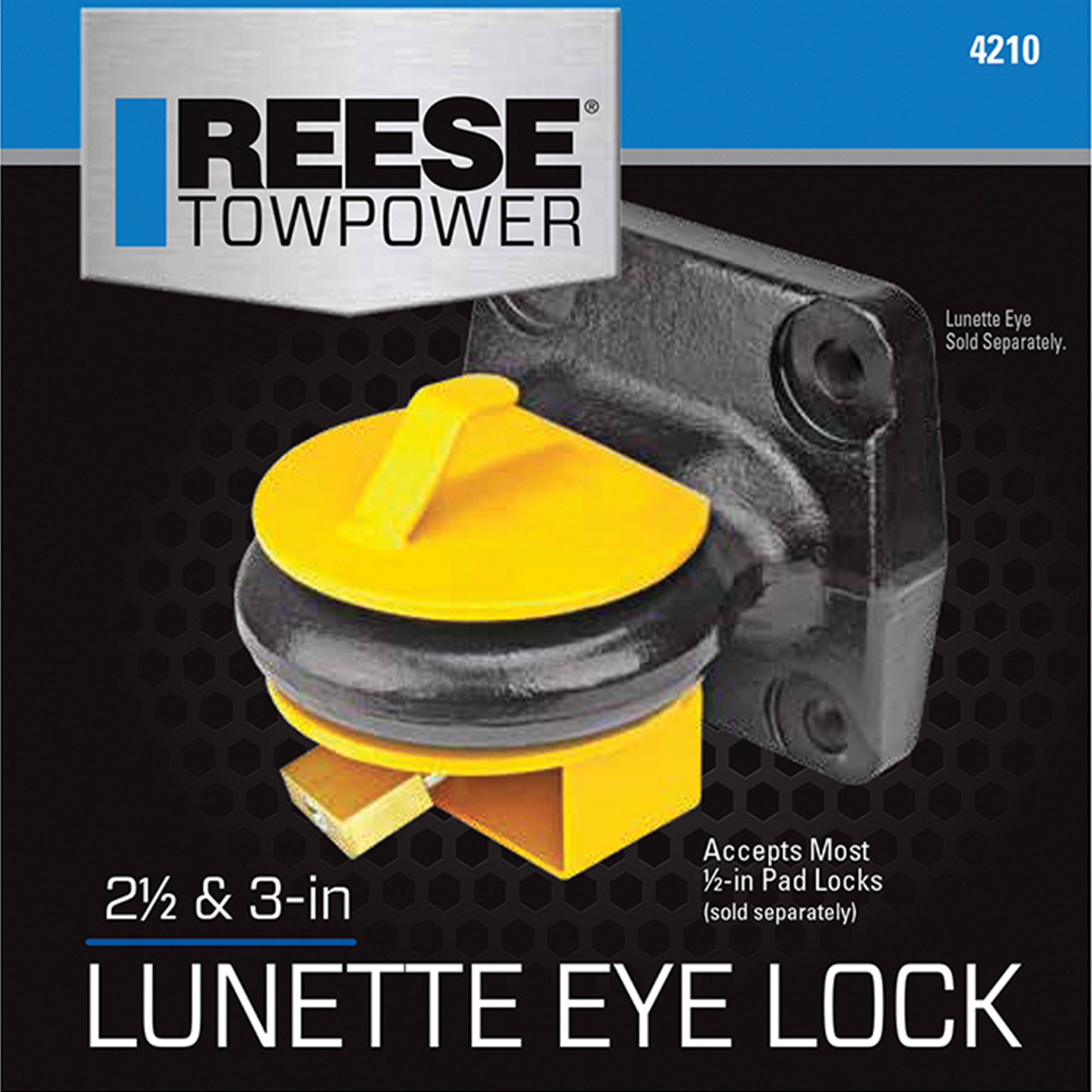 Draw Tite Pintle Hook Accessories Zinc Trailer Lunette Eye Ring Two Piece Lock - VMInnovations