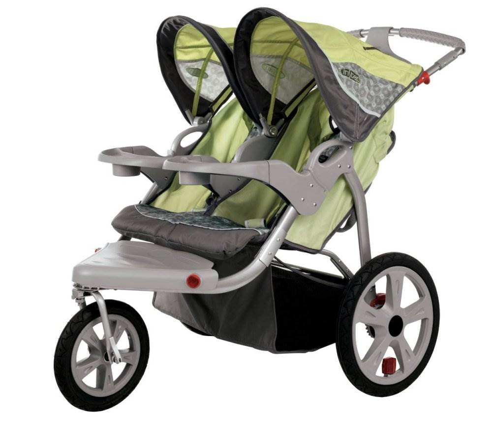 InSTEP Safari Swivel Double Baby Jogging Stroller AR280 - Open Box