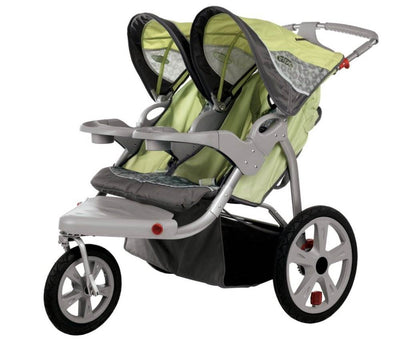 InSTEP Safari Swivel Double Baby Jogging Stroller AR280 - Open Box