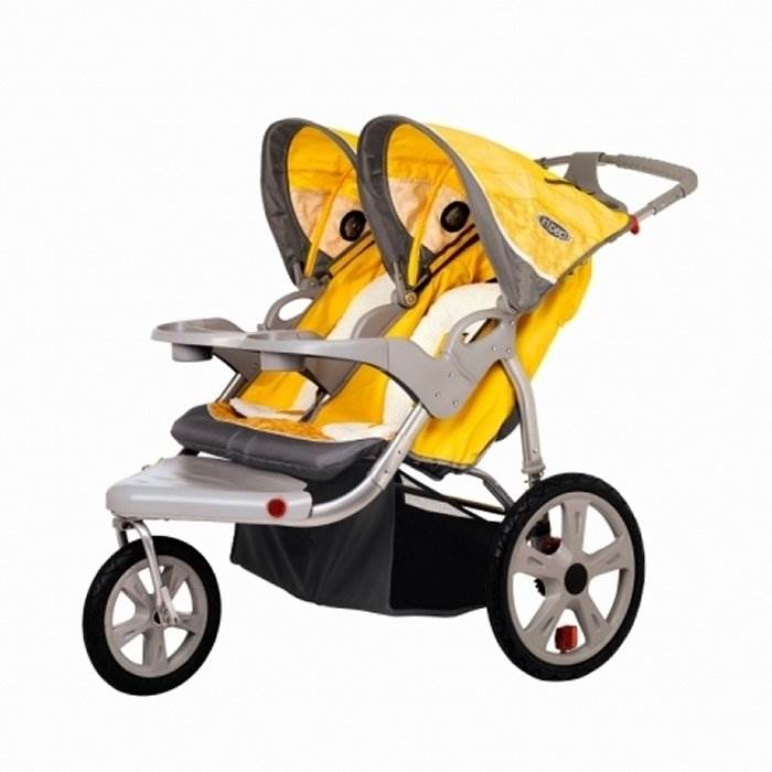 InSTEP Grand Safari Swivel Double Baby Jogging Stroller