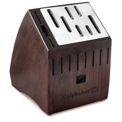 Calphalon 20 Piece Steel Cutlery Set with Built In Sharpener Block (Open Box)