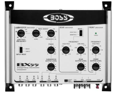 BOSS 2/3 Way Electronic Crossover Bass w/Remote Control, Certified Refurbished