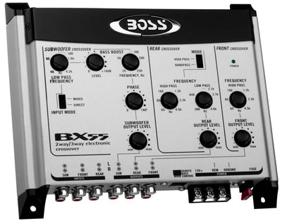 BOSS BX55 2/3 Way Electronic Crossover Bass w/ Remote & Stereo Equalizer Preamp