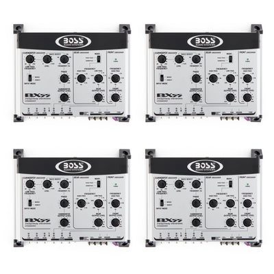 BOSS BX55 2/3 Way Car Audio Electronic Crossover Bass w/Remote Control (4 Pack)