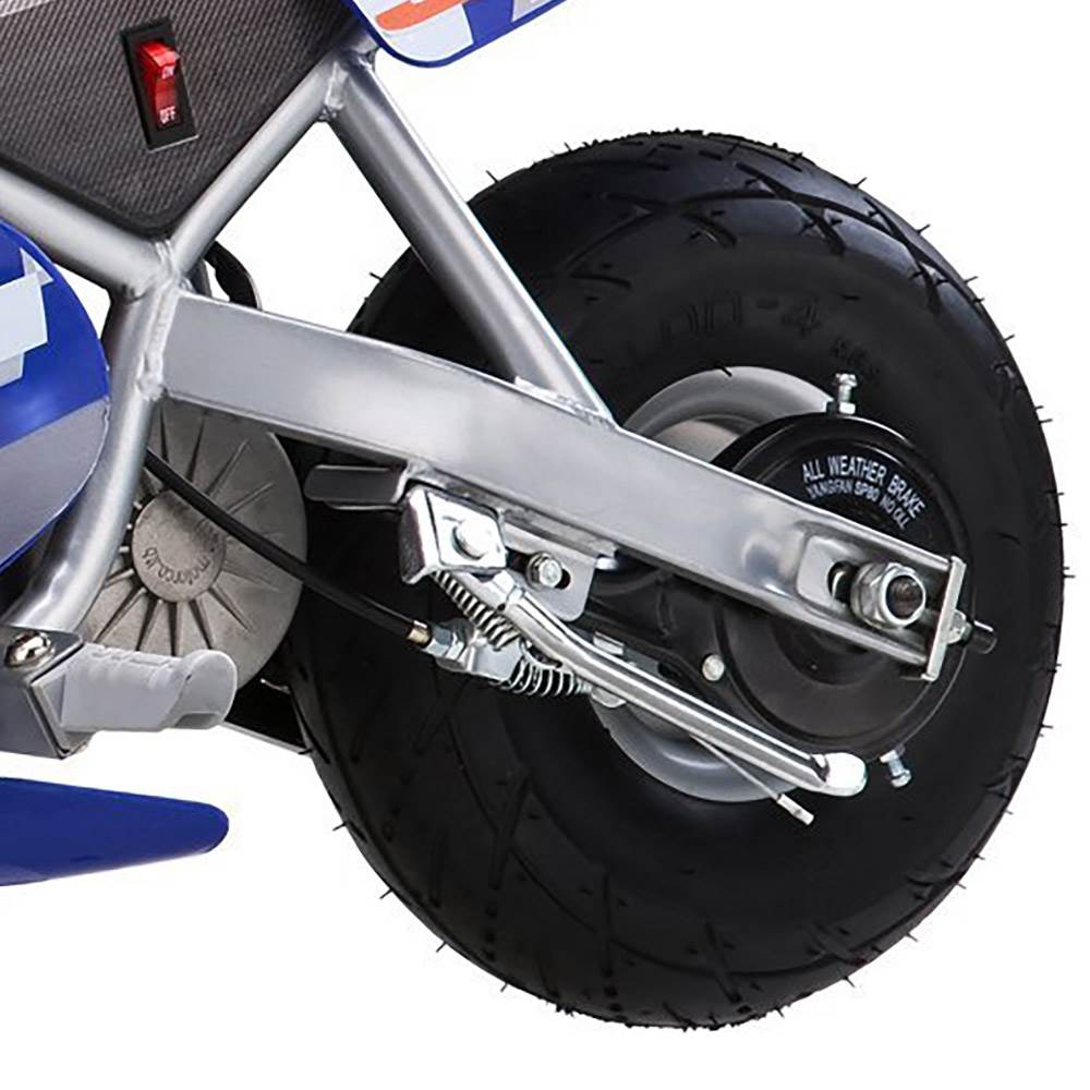 Razor 24V Electric Single Speed Racing Motorcycle Pocket Rocket-Blue(Incomplete)