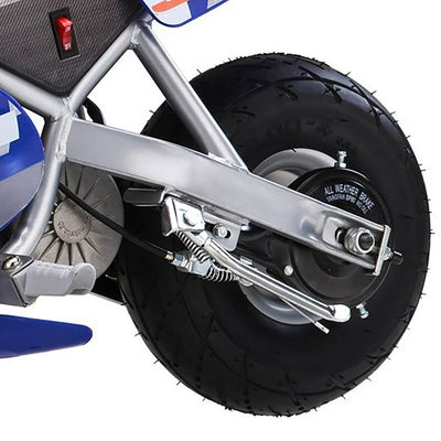 Razor 24V Electric Single Speed Racing Motorcycle Pocket Rocket-Blue(Incomplete)