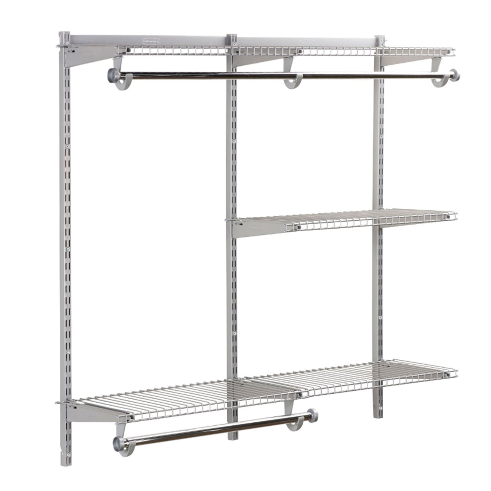 Rubbermaid Configurations Classic Custom 4' to 8' Wide Metal Closet Storage Kit - VMInnovations