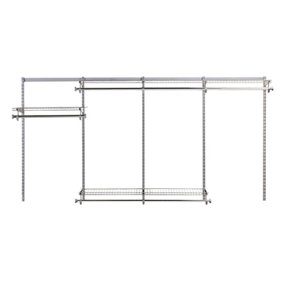 Rubbermaid Classic Custom 4' to 8' Wide Metal Closet Storage Kit (For Parts)