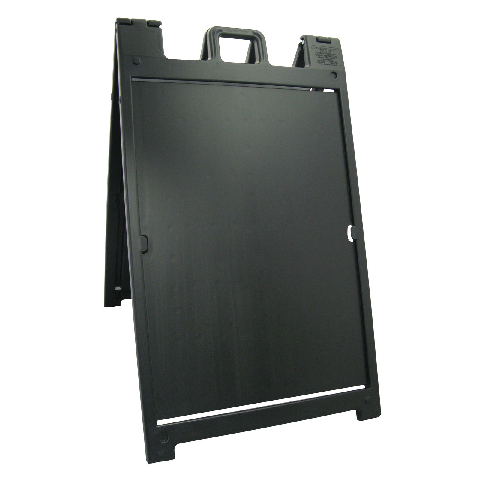 Plasticade Deluxe Signicade Double Sided Sign Stand, Black (Open Box) (2 Pack) - VMInnovations
