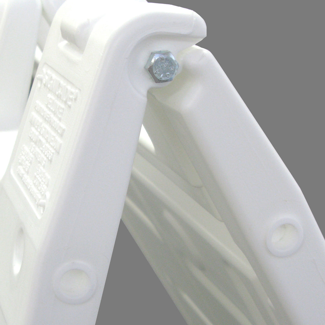 Plasticade Deluxe Signicade Folding Double Sided Sign Stand, White (Used)