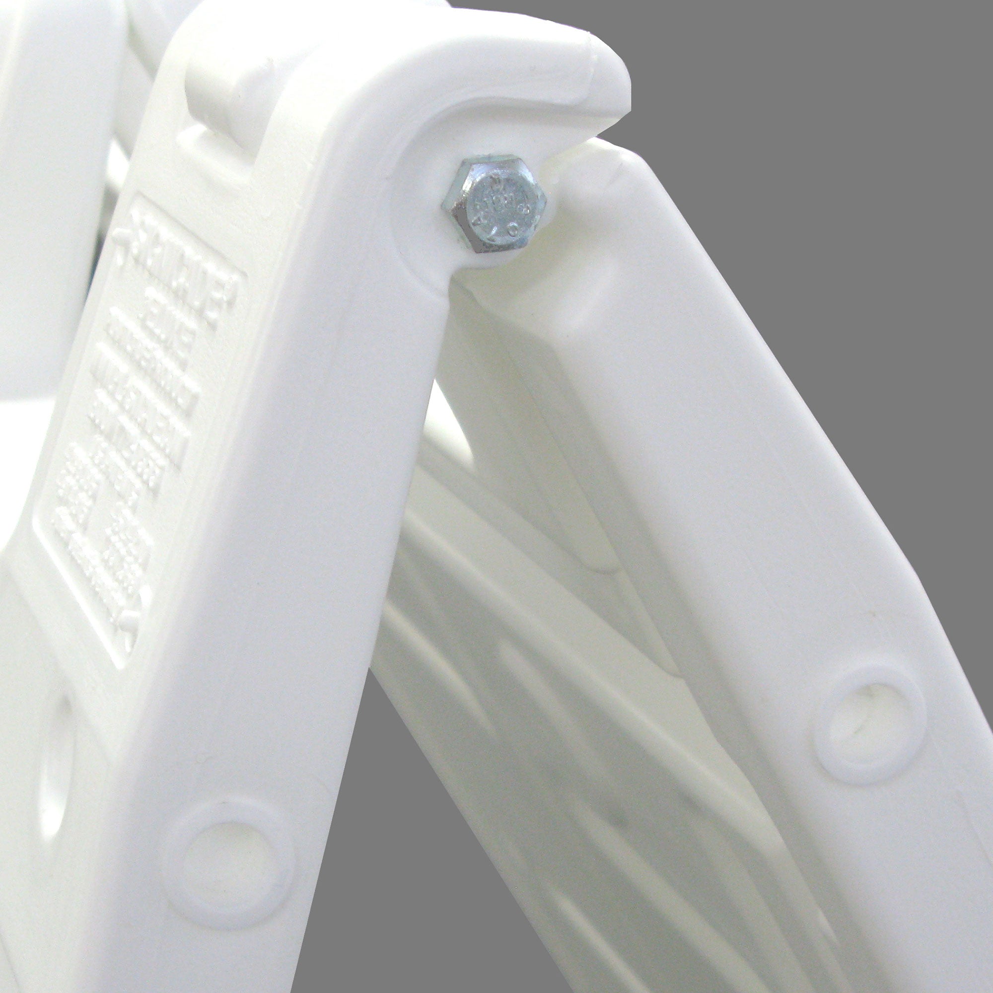 Plasticade Deluxe Signicade Portable Folding Double Sided Sign Stand, White