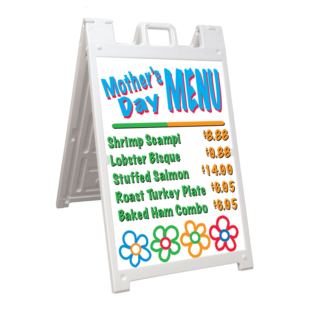Plasticade Deluxe Signicade Portable Folding Double Sided Sign Stand (Open Box)