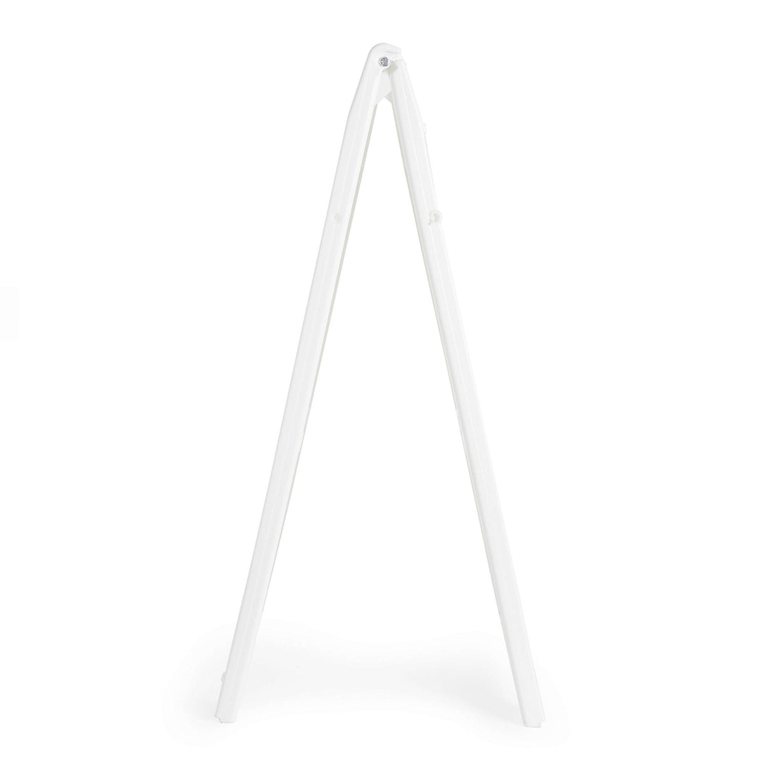 Plasticade Signicade Folding Sidewalk Double Sided Sign Stand, White (Open Box)