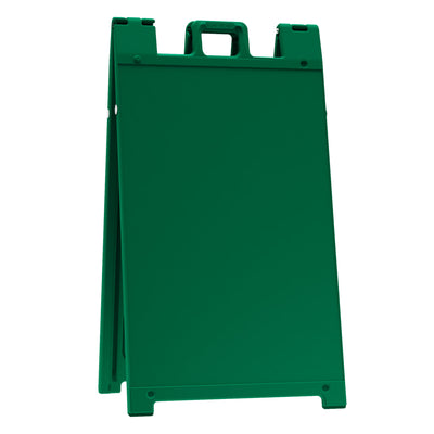 Plasticade Signicade Portable Folding Sidewalk Double Sided Sign Stand, Green - VMInnovations