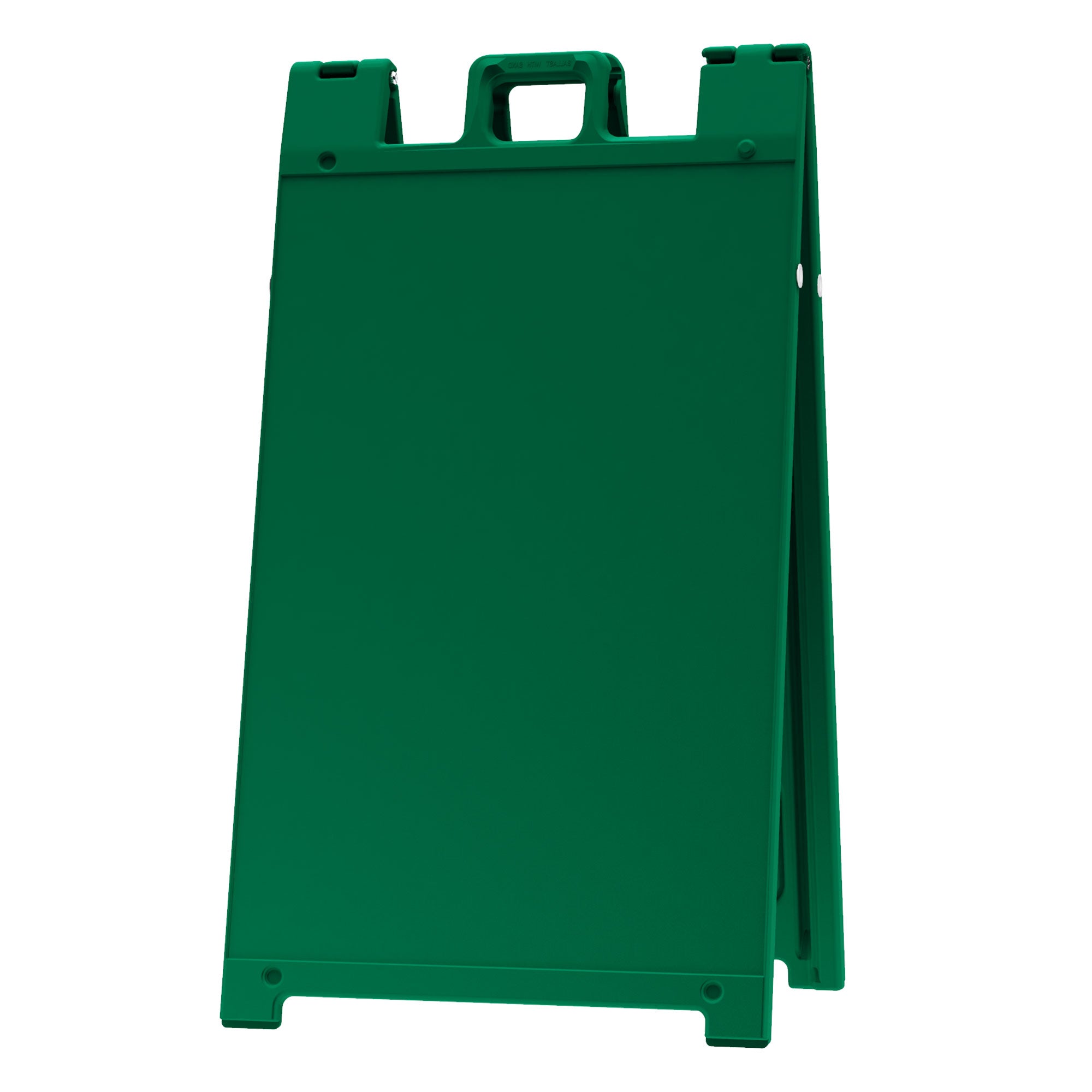 Plasticade Signicade Portable Folding Sidewalk Double Sided Sign Stand, Green - VMInnovations