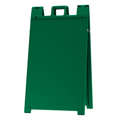 Plasticade Signicade Portable Folding Sidewalk Double Sided Sign Stand, Green - VMInnovations