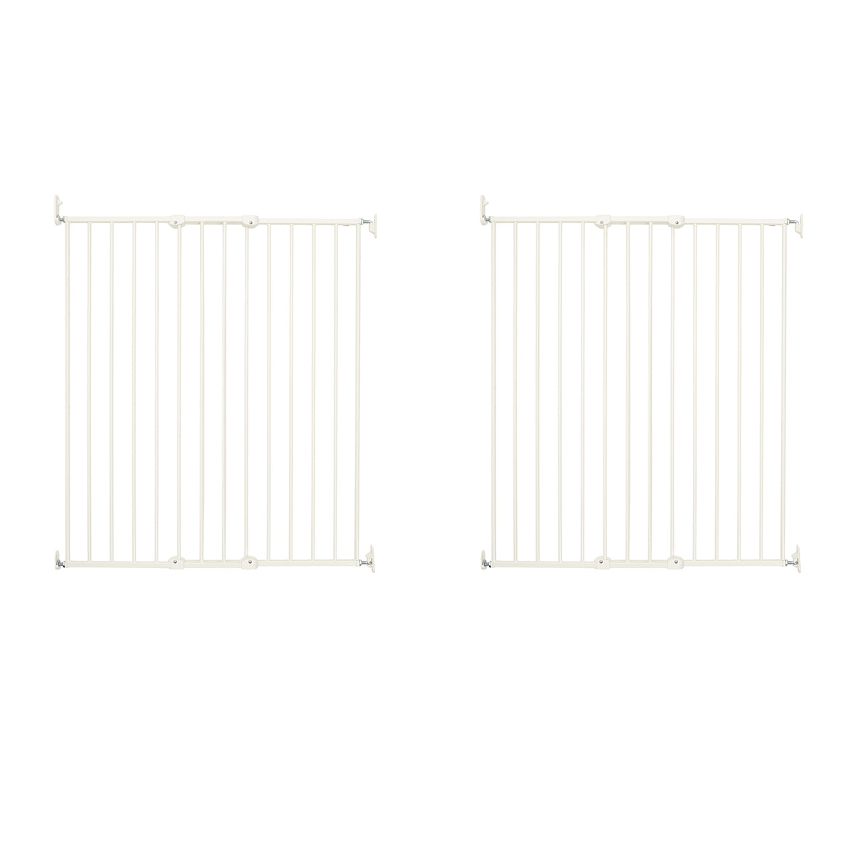 Scandinavian Pet Design Streamline Extra Tall 42" Pet Gate, White (2 Pack)