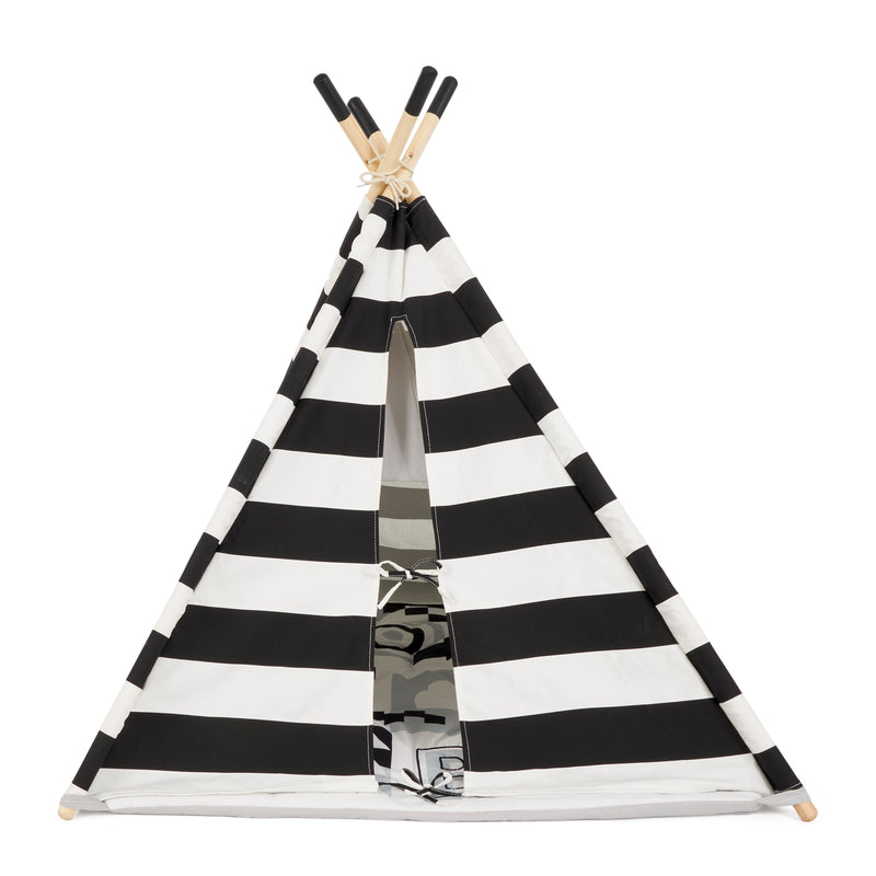 Asweets Indoor Foldable Teepee Play Tent with ABC Mat (Open Box)