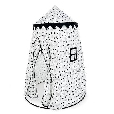 Asweets Childrens Foldable Canvas Pop Up Play Tent, Up in the Stars (Open Box) - VMInnovations