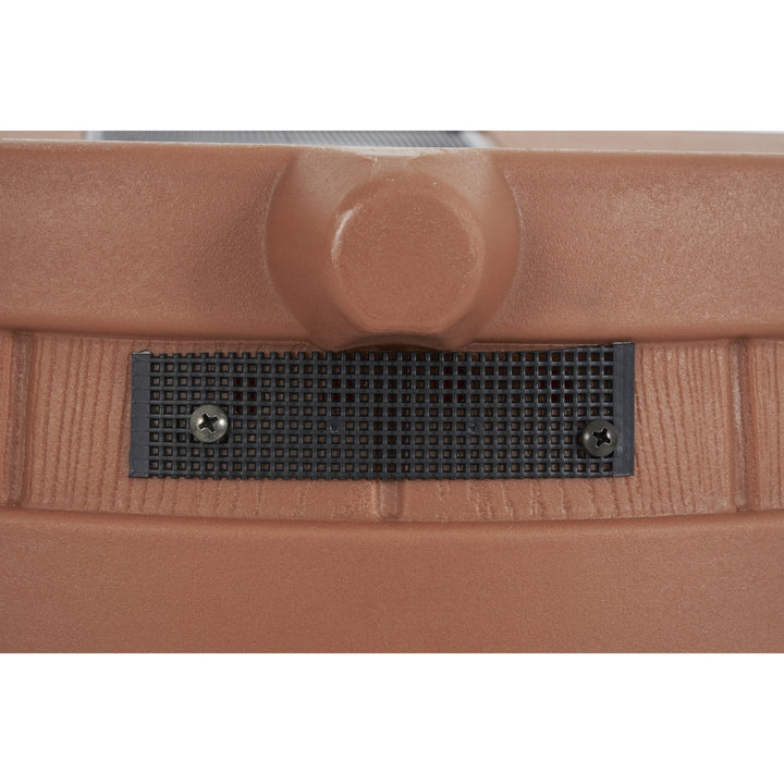 Good Ideas Rain Wizard 50 Gal Plastic Rain Barrel, Terra Cotta & 50' Soaker Hose