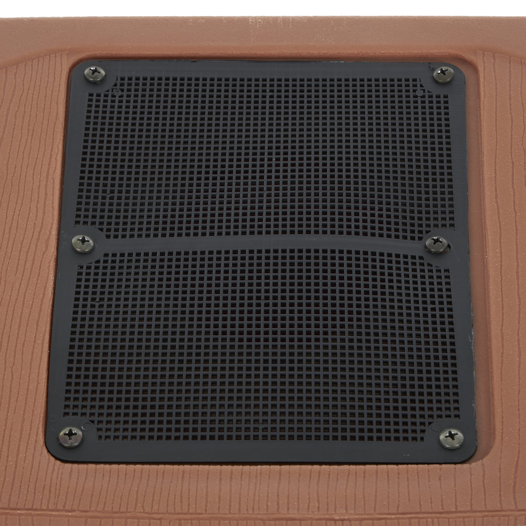 Good Ideas Rain Wizard 50 Gal Plastic Rain Barrel, Terra Cotta & 50' Soaker Hose