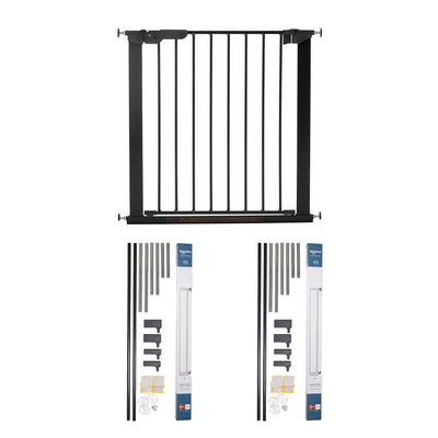 BabyDan Premier Pressure Fit 28.9-36.7" Baby Gate w/ Two 2"x2.8" Extension Kits