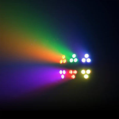 Chauvet DJ Wash FX2 4 Color LED Effect w/ Soft Bag, 6" C Clamp, Remote, & Cable