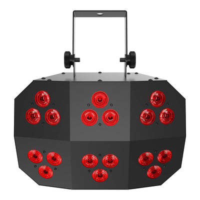 Chauvet DJ Wash FX2 4 Color LED Effect w/ Soft Bag, 6" C Clamp, Remote, & Cable