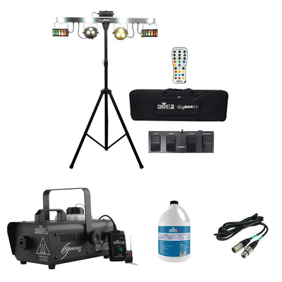 Chauvet DJ 4-in-1 LED GigBAR 2.0 Light FX System w/ Tripod+Remote+Footswitch+Bag - VMInnovations