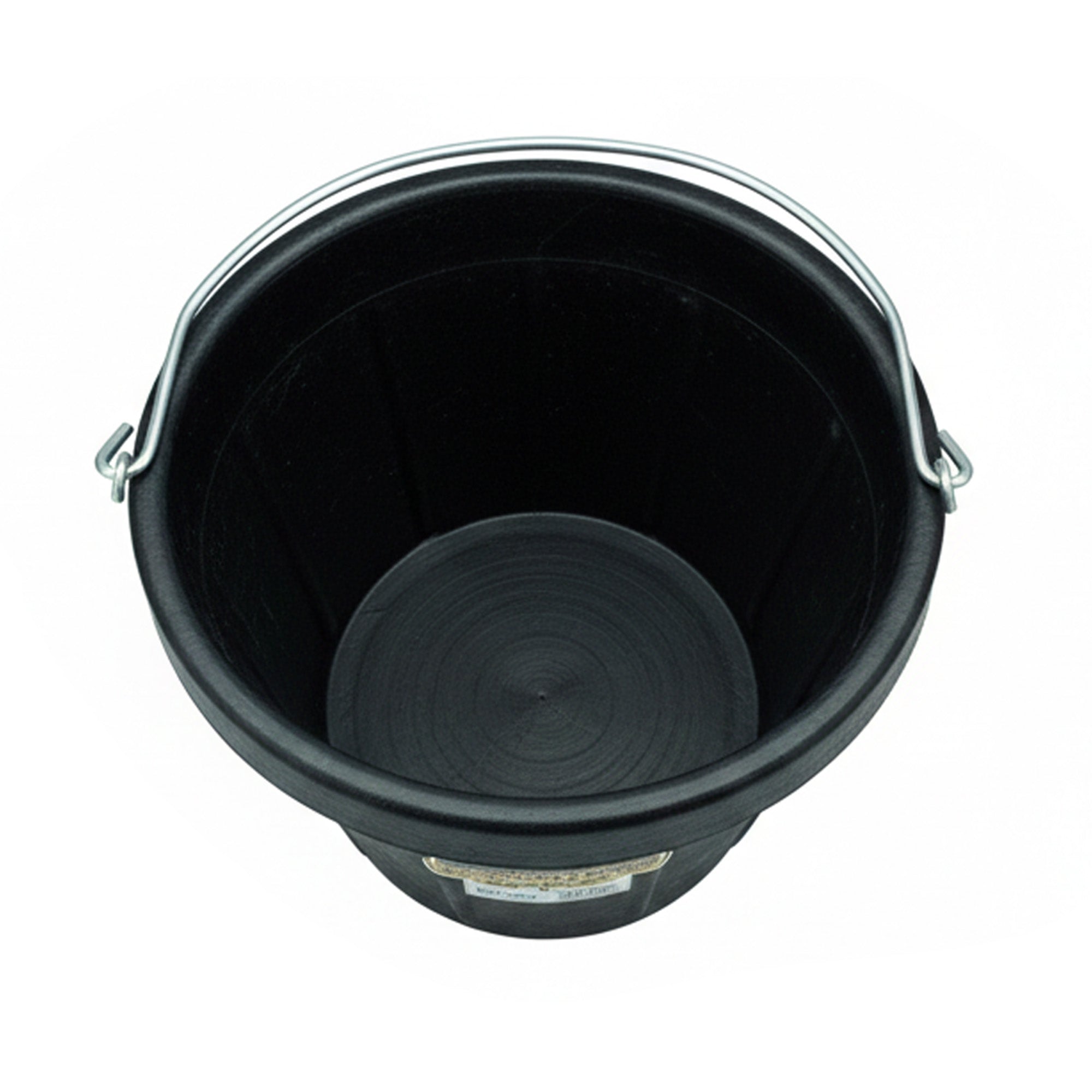 Little Giant 12 qt Flexible All-Purpose Rubber Bucket w/ Steel Handle (6 Pack)